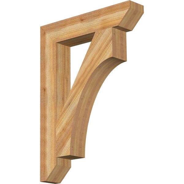 Ekena Millwork Westlake Slat Rough Sawn Bracket, Western Red Cedar, 6"W x 32"D x 44"H BKT06X32X44WTL06RWR - main